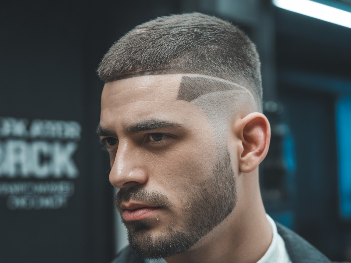 Cliente com corte estiloso