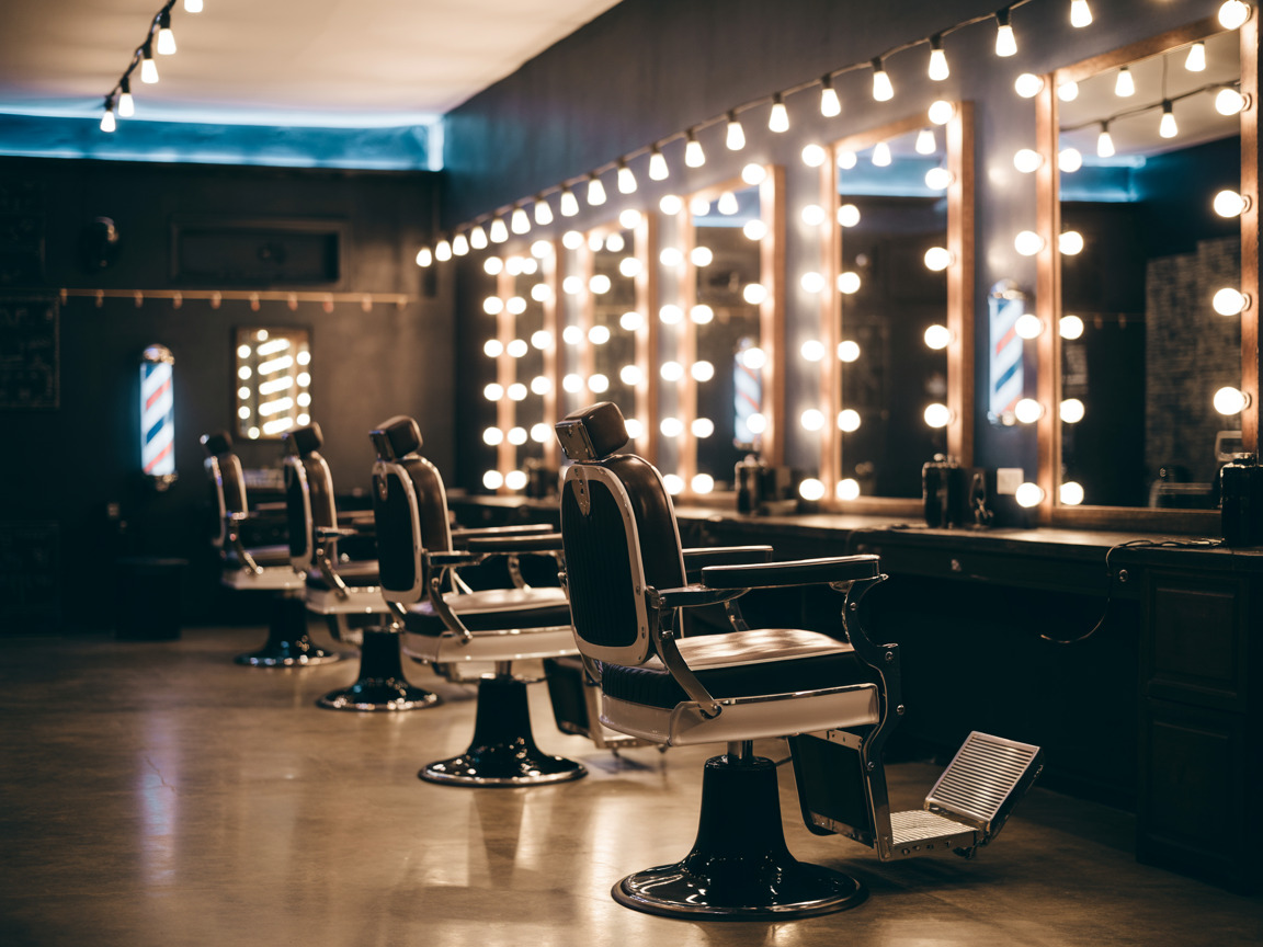 Interior premium da barbearia